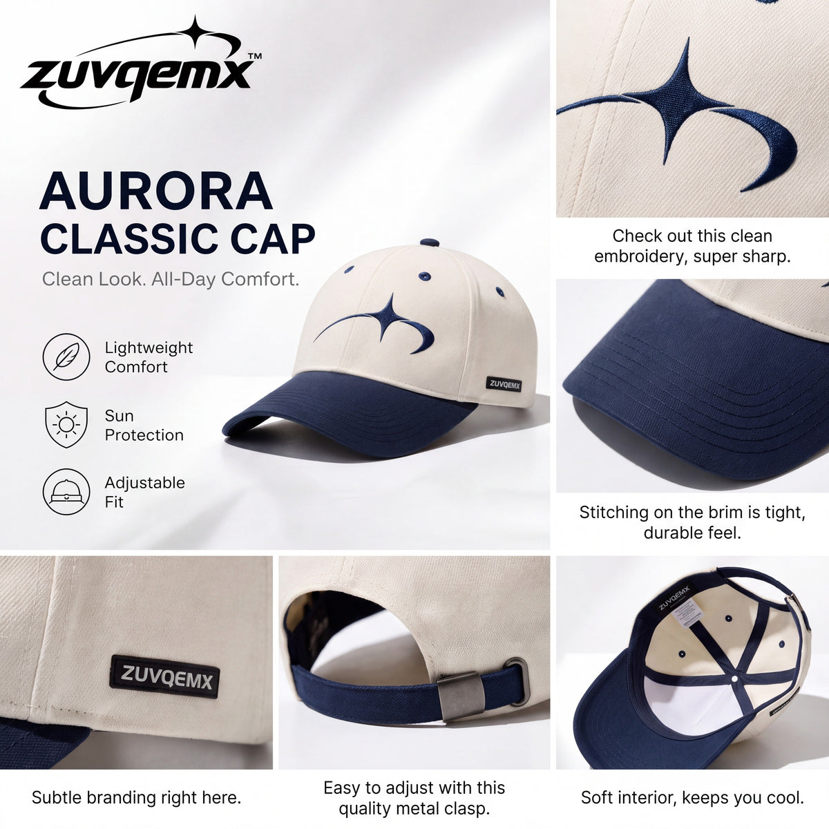 𝒛𝒖𝒗𝒒𝒆𝒎𝒙™ Aurora Classic Cap — view 4