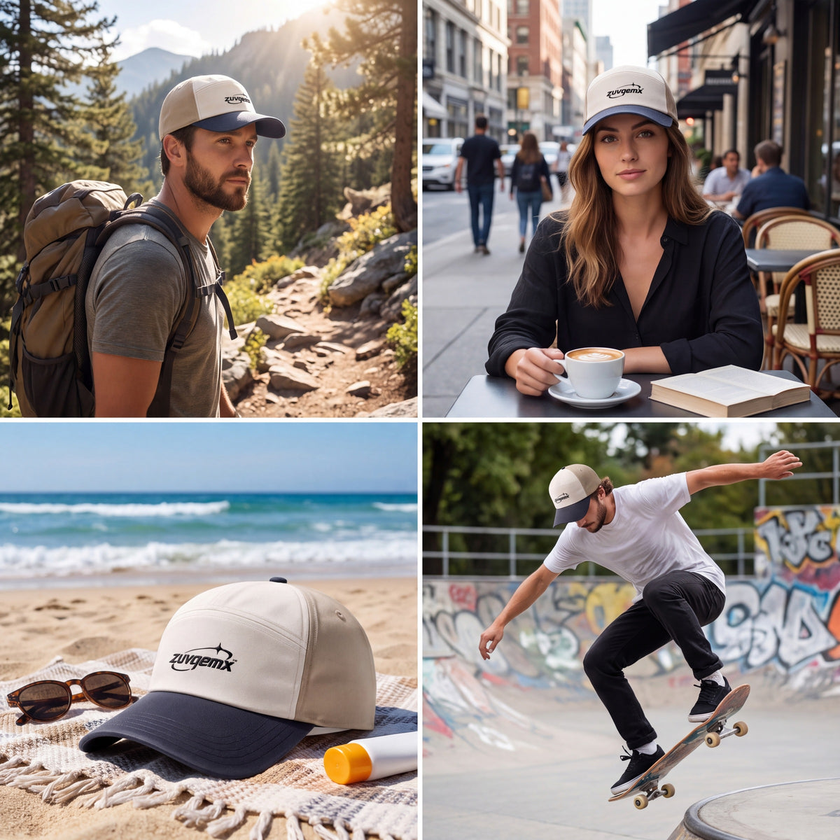 𝒛𝒖𝒗𝒒𝒆𝒎𝒙™ Flow 5-Panel Cap — view 2