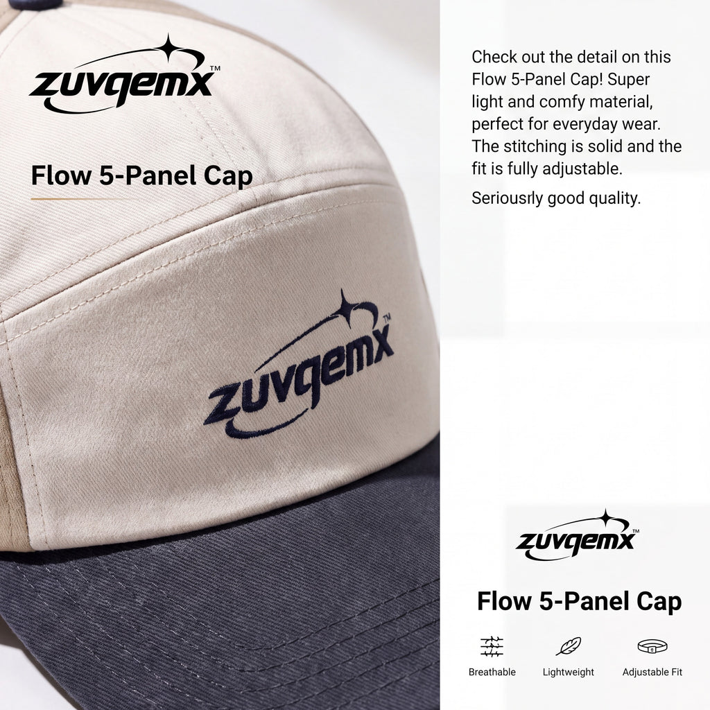 𝒛𝒖𝒗𝒒𝒆𝒎𝒙™ Flow 5-Panel Cap — view 4