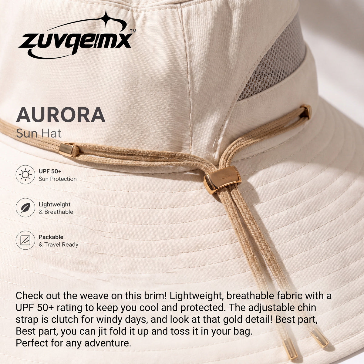 𝒛𝒖𝒗𝒒𝒆𝒎𝒙™ Aurora Sun Hat — view 4