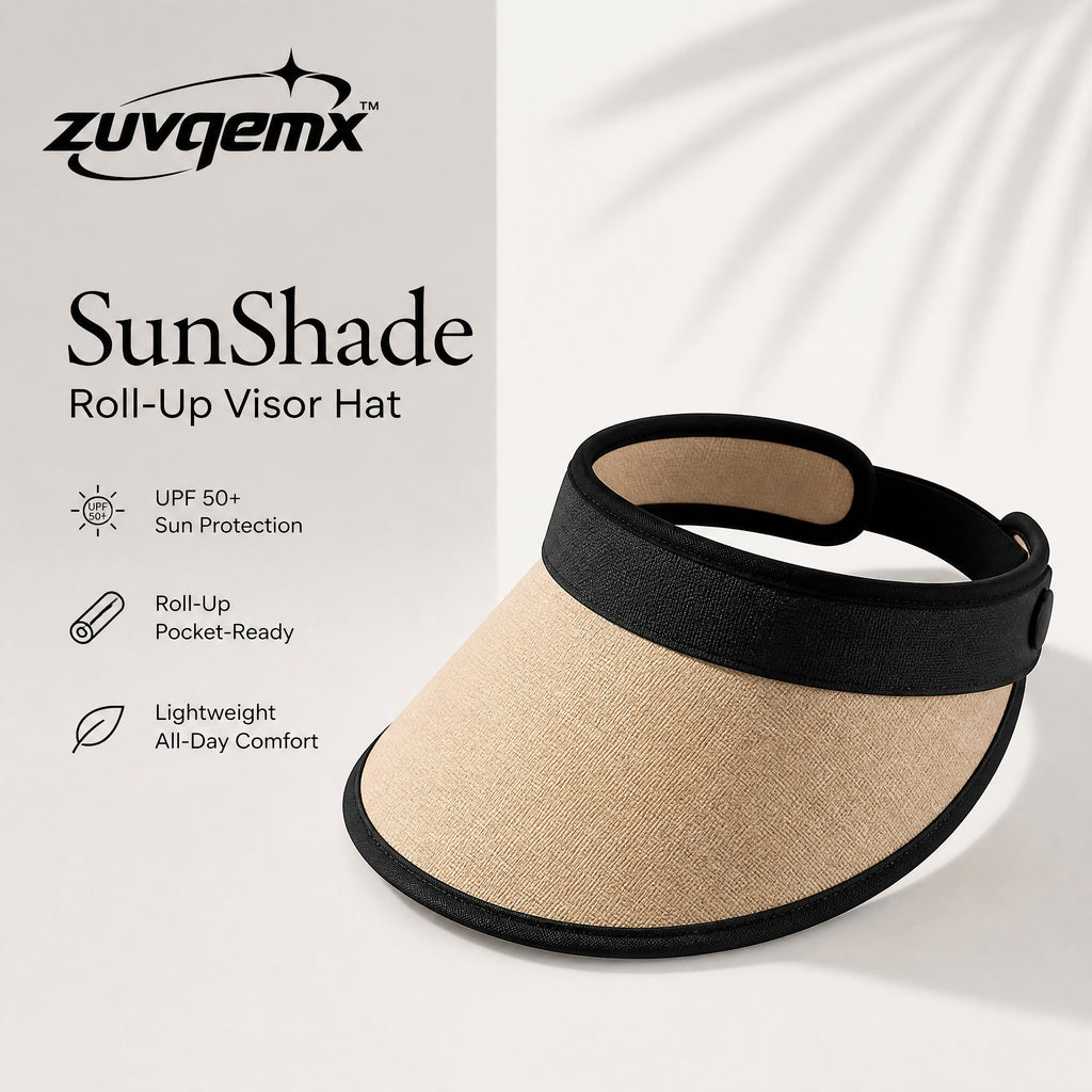 𝒛𝒖𝒗𝒒𝒆𝒎𝒙™ SunShade Roll-Up Visor — view 1