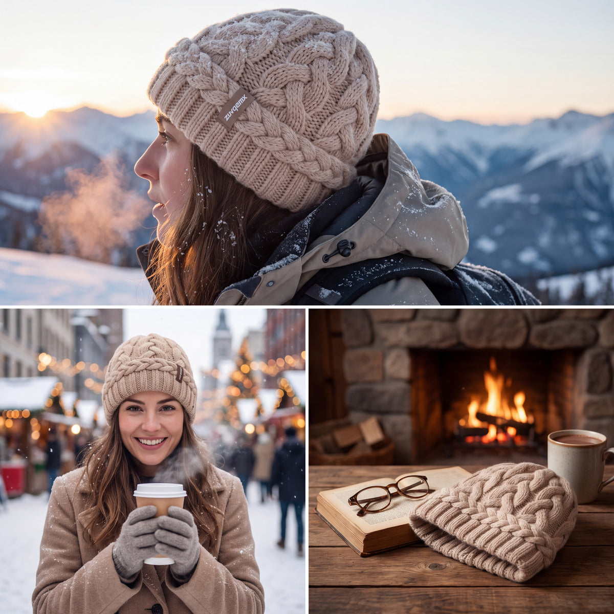 𝒛𝒖𝒗𝒒𝒆𝒎𝒙™ Nordic Knot Beanie — view 2