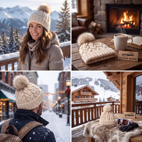 𝒛𝒖𝒗𝒒𝒆𝒎𝒙™ Aurora Pom Beanie — view 1