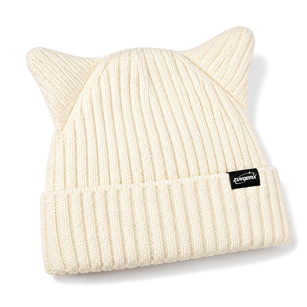 𝒛𝒖𝒗𝒒𝒆𝒎𝒙™ Kitty Ears Ribbed Beanie — view 5