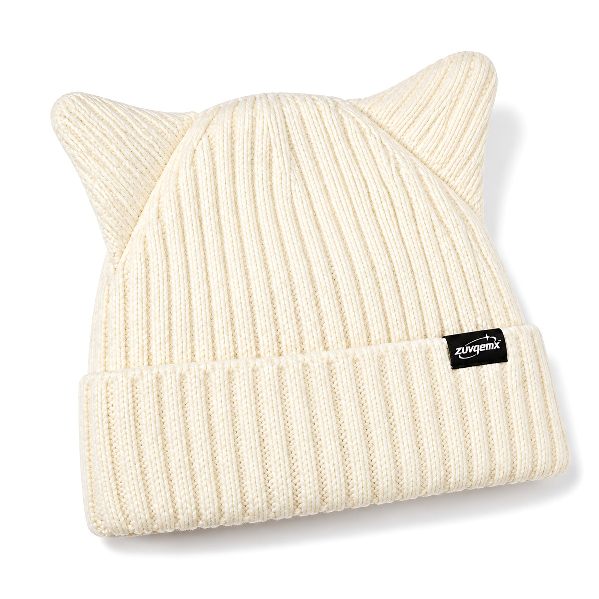 𝒛𝒖𝒗𝒒𝒆𝒎𝒙™ Kitty Ears Ribbed Beanie — view 5
