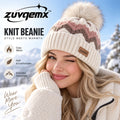 𝒛𝒖𝒗𝒒𝒆𝒎𝒙™ Alpine Pattern Pom Beanie — view 1