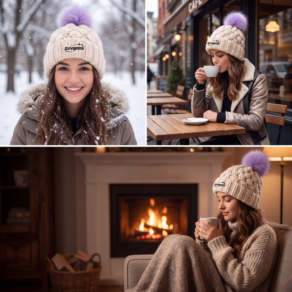 𝒛𝒖𝒗𝒒𝒆𝒎𝒙™ Cloud Puff Beanie — view 2